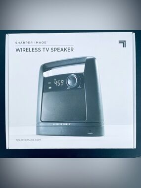 Sharper Image Portable Wireless TV Speaker with Handle